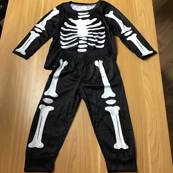 Skeleton Halloween Costume Pajama for kids Size 3T - Picture 1 of 5